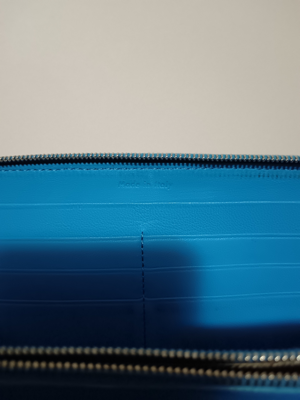 Celine Blue Zip Wallet - Picture 7 of 10